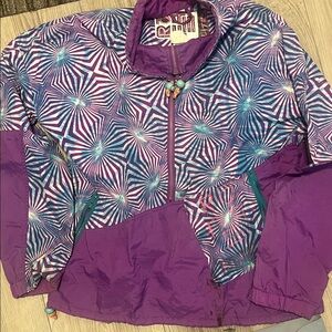 Vintage ski jacket shell Medium purple